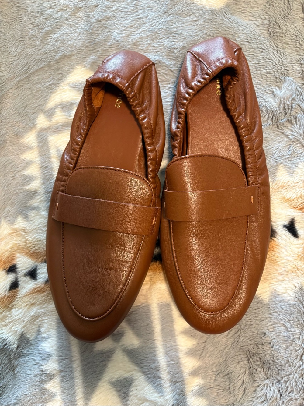 Women’s Brown leather Slip-On Loafers